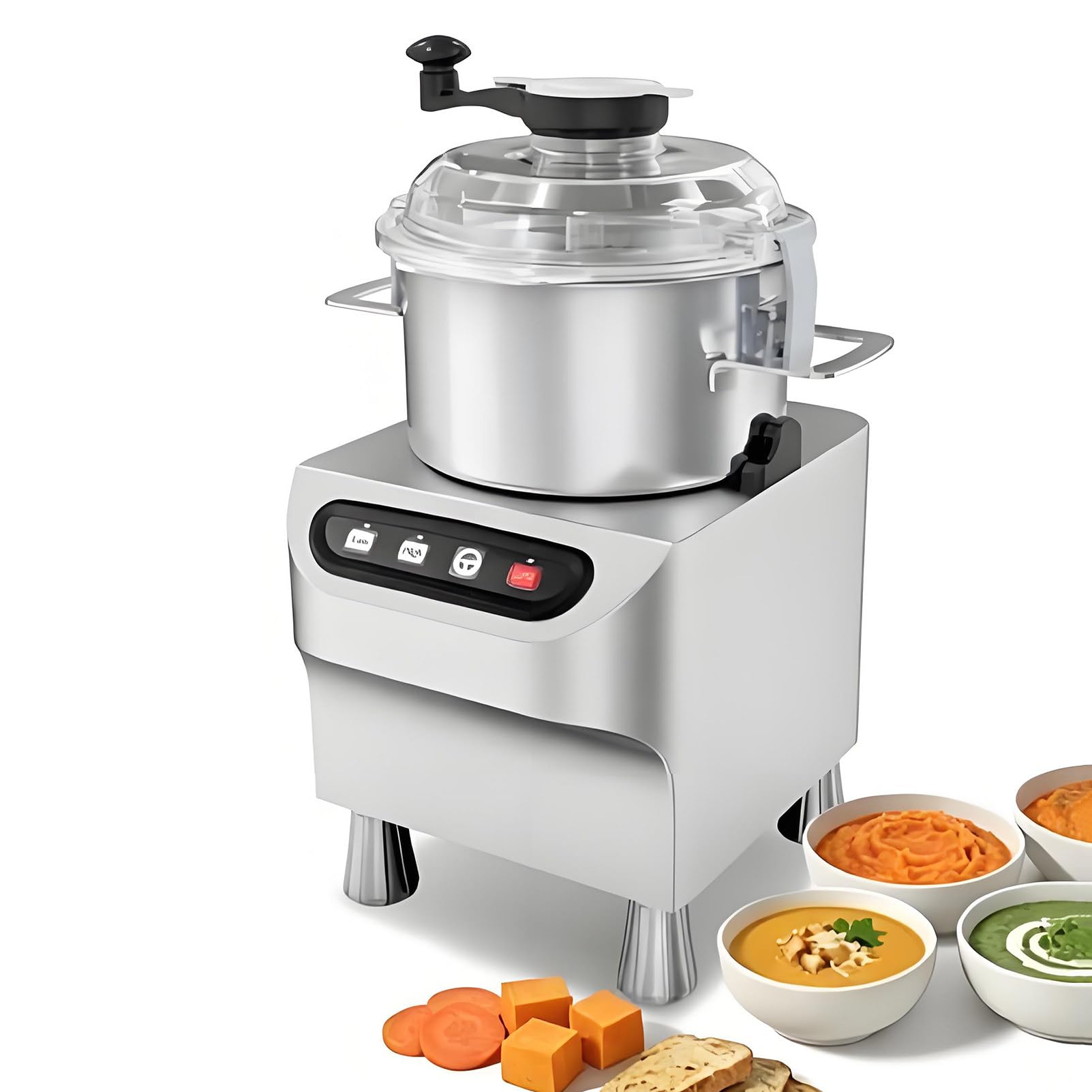 Procesador de Alimentos Comercial Tipo Cúter, Velocidad Variable 5L