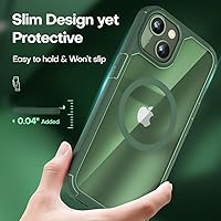 Vista 677 de TAURI Funda magnética 2 en 1 transparente para iPhone 14 Pro, compatible con Magsafe [no amarillenta] con protector de pantalla, protección de grado