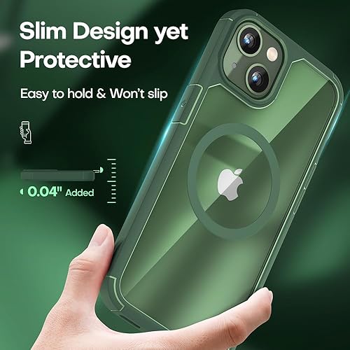 Miniatura 779 de TAURI Funda 3 en 1 para iPhone 13 Pro, [no amarilla] con 2 protectores de pantalla, funda delgada a prueba de golpes para iPhone 13 Pro, color negro