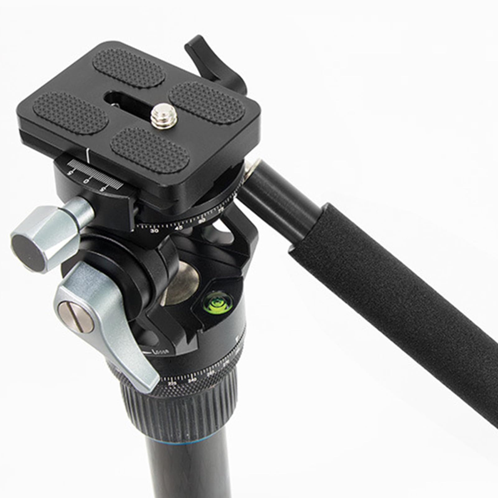 Treppiede in alluminio Fluido Testa 90º Inclinazione E 720º Rotante Leggero Per Monopiedi Sliders Luce Stand Tilt Pan Head