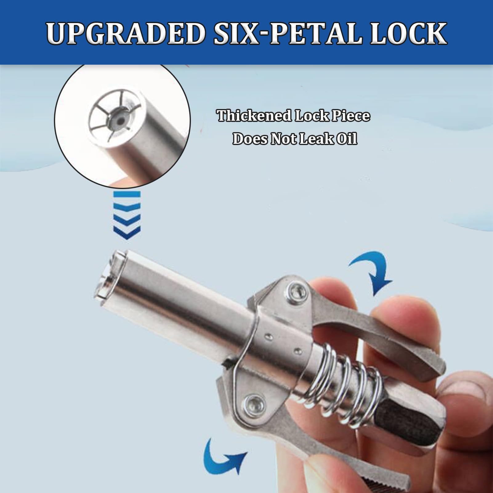 Battery Grease Gun Quick Release Grease Gun Coupler 1/8