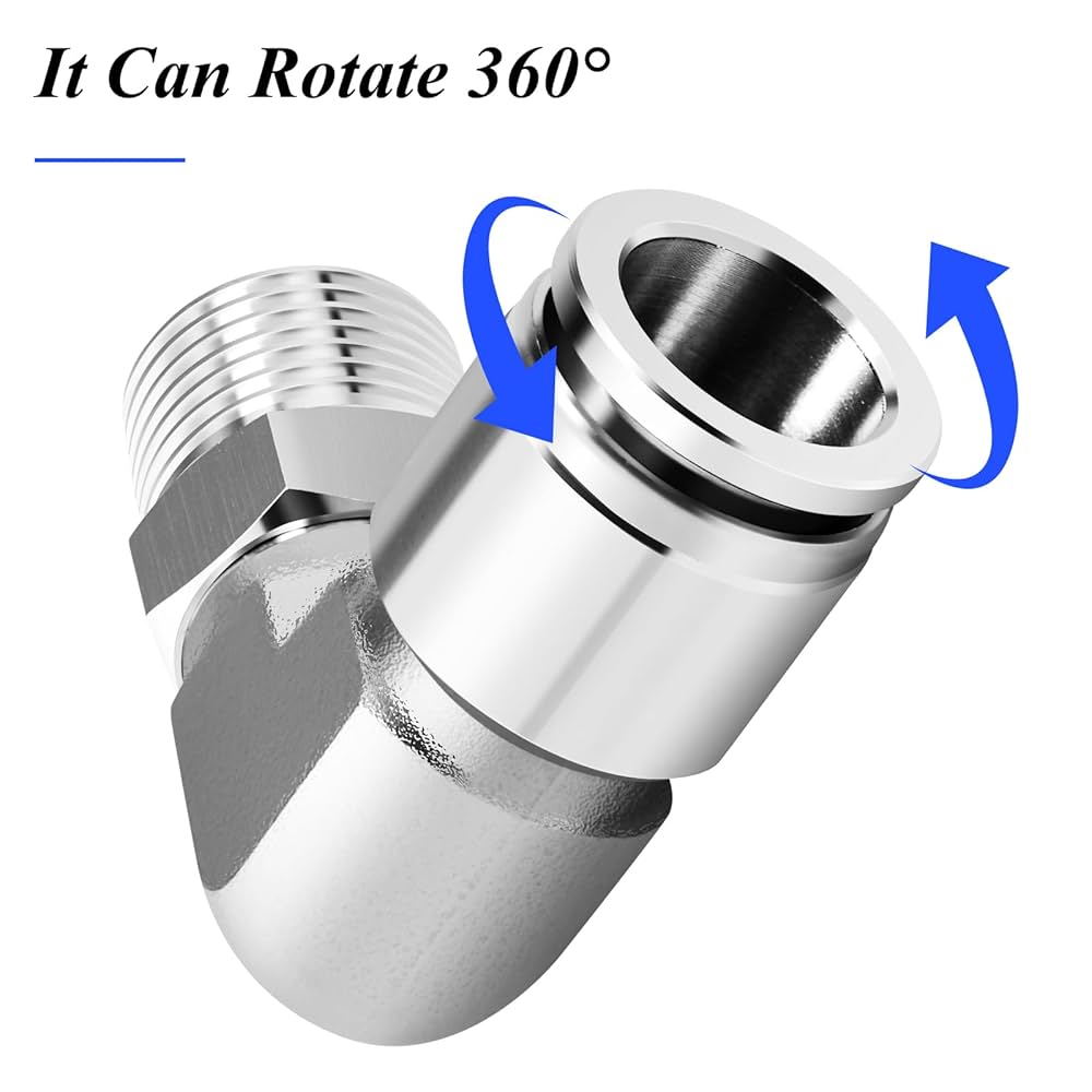 TAILONZ PNEUMATIC Male Straight 3/8 Inch Tube OD X 3/8