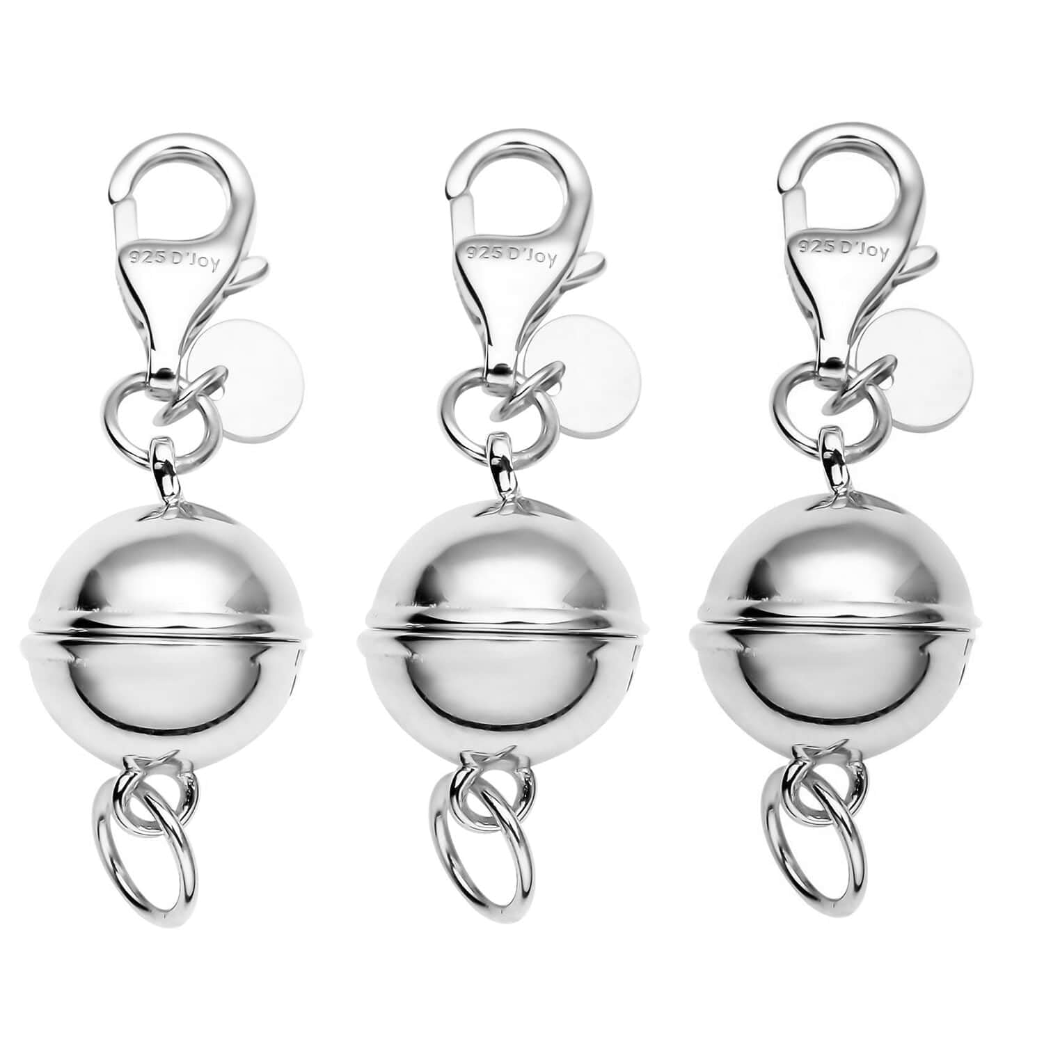 925 Sterling Silver Magnetic Jewelry Lock with Lobster Clasp for Women - Picture 41 of 76