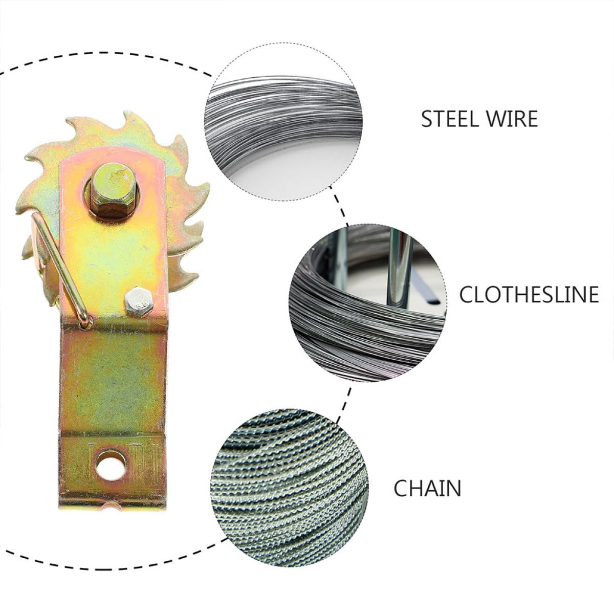 LALAFINA Tenditore per Filo in Acciaio 2 Pezzi Design a Cricchetto per Strutture e Recinzioni, Resistente e Previene Allentamenti, per Appassionati di Fai da Te