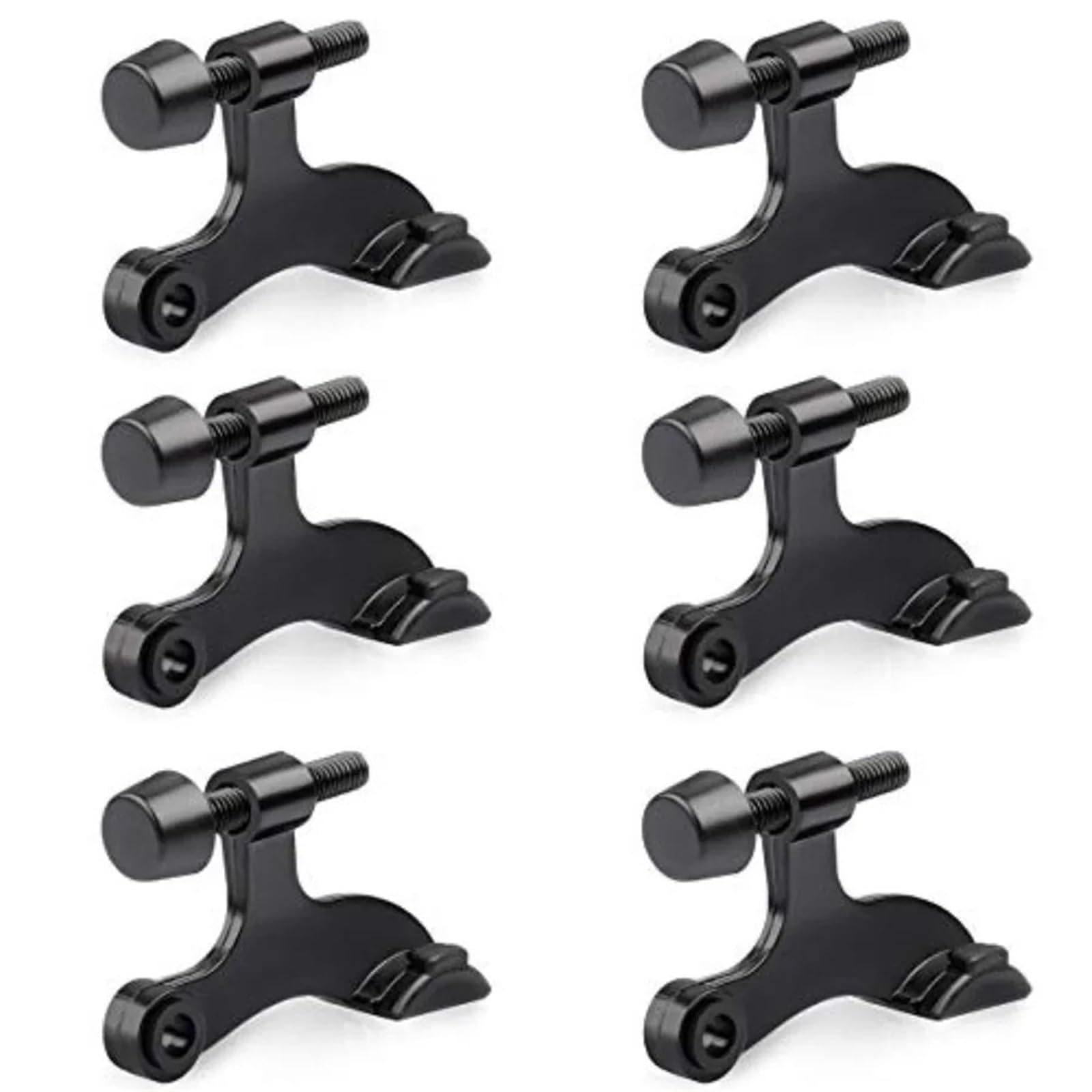 Door Stopper Standard Size Heavy Hinge Pin Door Stop with Buffer Tips for Stable Household Limiting Use(Black)