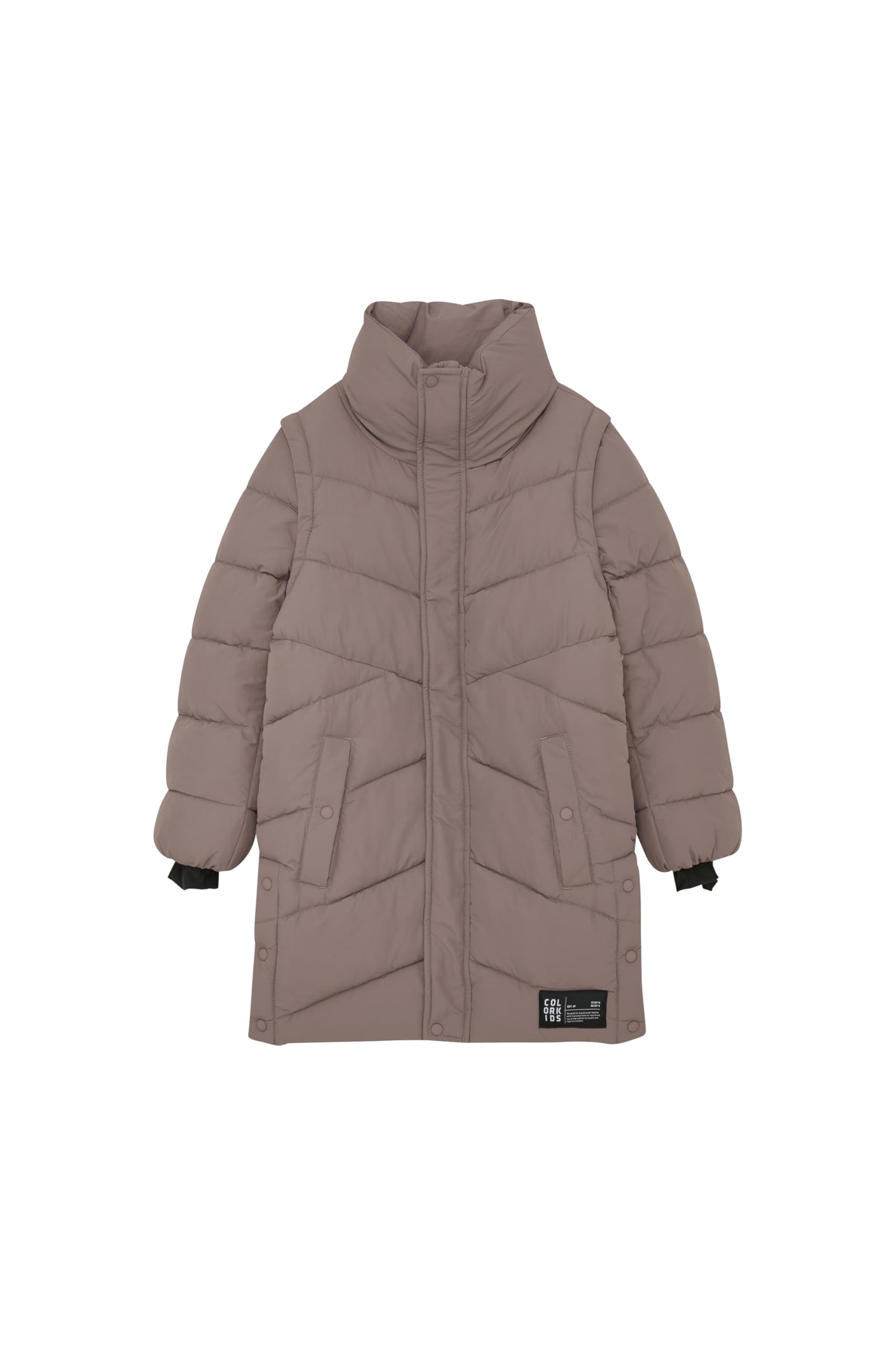Color Kids COJr. Dziecięca bluza dziewczęca bluza sweter z zamkiem błyskawicznym naszywka z logo Regular Fit