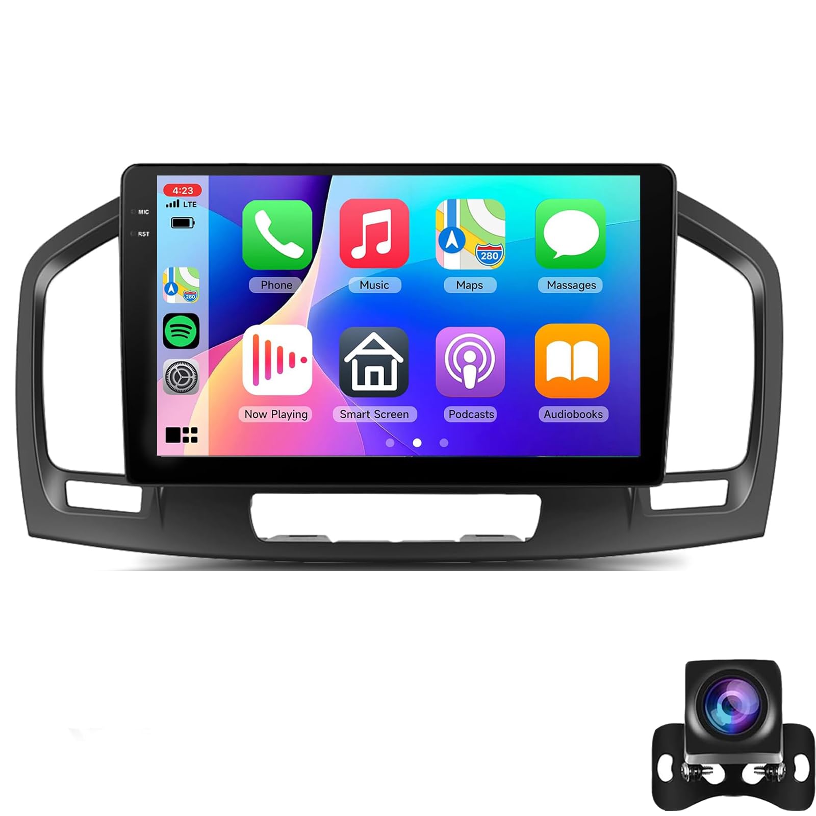 Dcoiek Wifi 1G+32G Car Radio For Va-Uxhall/O-Pel Insignia 2008-2013, 9" Touchscreen Android 15 Car Stereo With Dsp Wireless Carpaly & Android Auto Bluetooth 5.0 Gps Wifi Fm/Rds Swc Camera+Mic(Color:wifi 1G+32G)