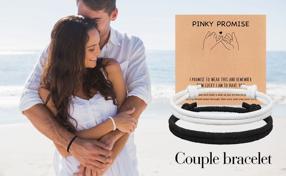 Pulsera ajustable para parejas estilo To My Man miniatura 7