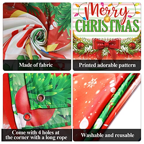 Christmas Party Decorations Merry Backdrop For Holiday Large Xmas Backgroud Banner For Indoor Outdoor Christmas Party Decorations Supplies #TOP18