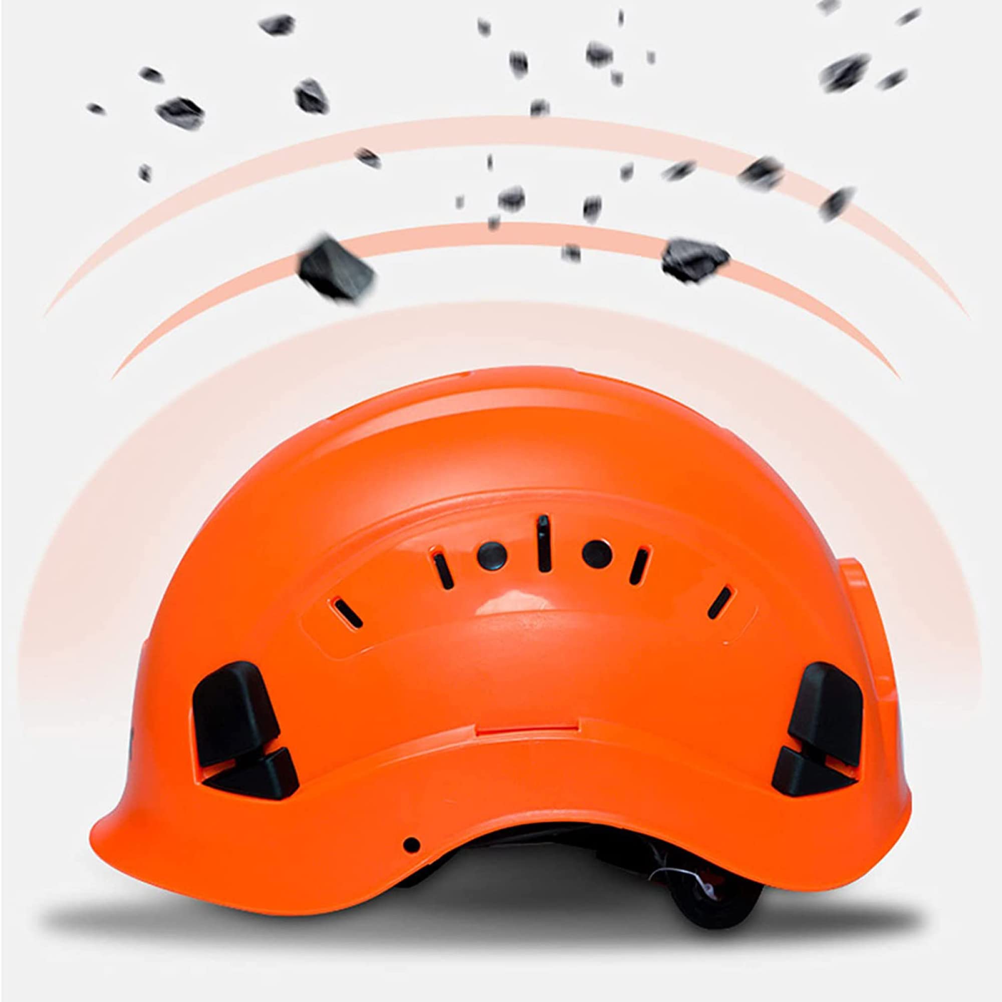 Casque de Sécurité Casque de Sécurité Hautement Durable Avec Visière, Ventilé, Ceinture En Y À 6 Points Avec Protection À Cliquet Coulissant Casquette de Sécurité Casquette