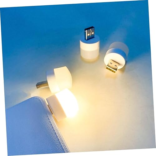 Miniatura 6 de DOITOOL 4 unids USB Luz de noche Luz nocturna para el hogar Lámpara de noche portátil Luz de noche Simple Dormitorio Luz de noche Dormitorio Lámpara