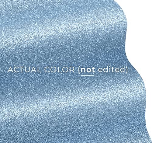 VViViD Glitter Blue DECO65 Permanent Adhesive Craft Vinyl Roll (15ft x 1ft)