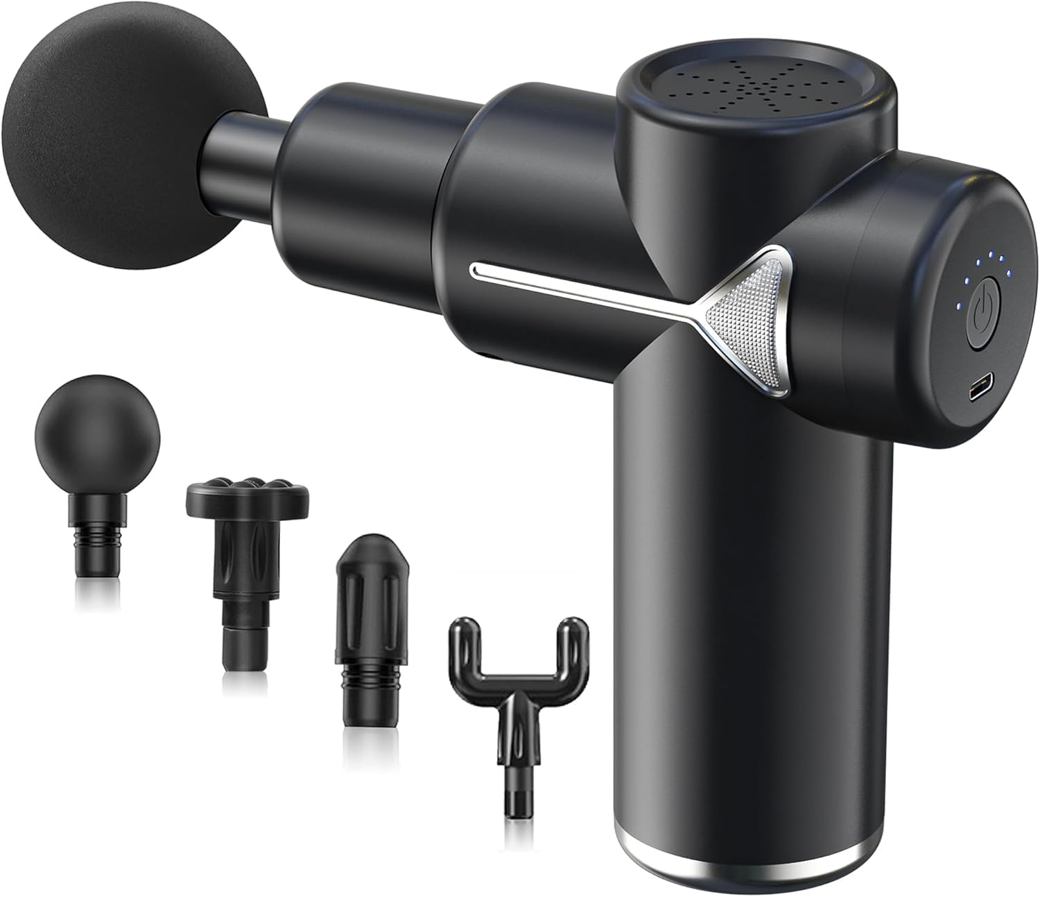 【47%OFF】【680円】 DAYUIRA Type-C急速充電 大容量3600mAh 筋膜リリースガン 4個ヘッド付属