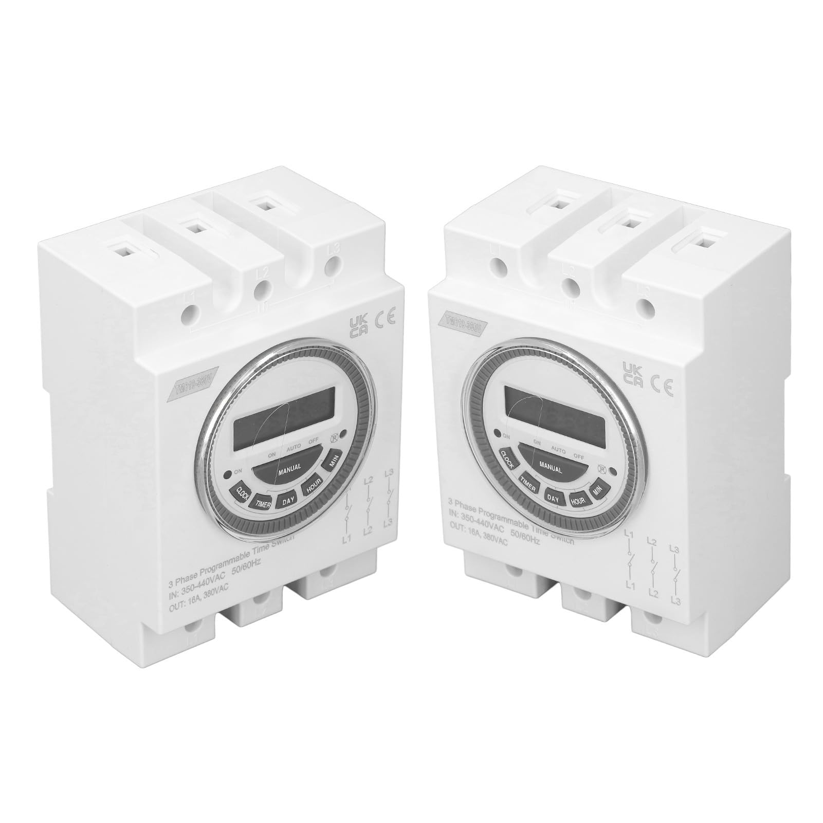Interruptor de Temporizador Programable con 18 Configuraciones de Encendido y Apagado, Interruptor de Control de Tiempo para Bomba de Agua, Elegante y Duradero para Piscinas, Luces, etc.