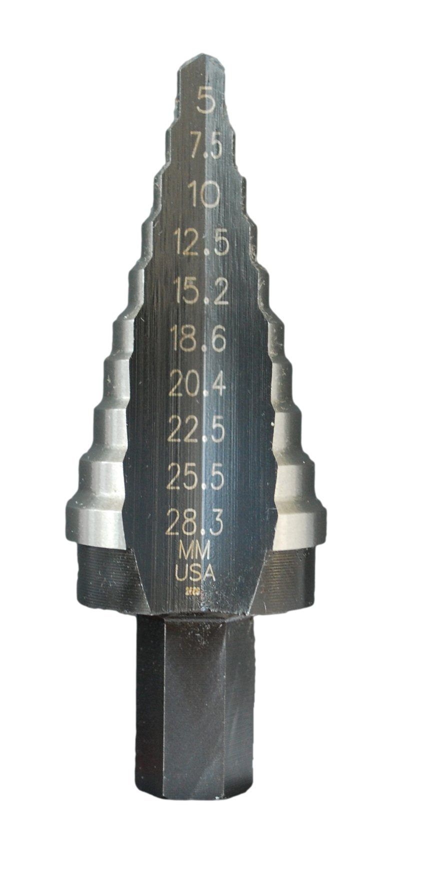 Irwin 10502855 5 - 28.3mm Step Drill Bit (10 Hole)