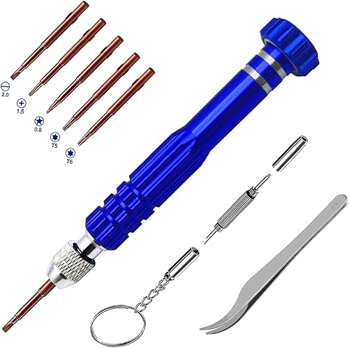 Miniatura 1 de Eyeglass Repair Kit, 5-in-1 Eyeglasses Screwdriver Set, 3in1 Multifunctional Small ScrewdriverGlasses Repair Tool Kit for Sunglasses, Watches,