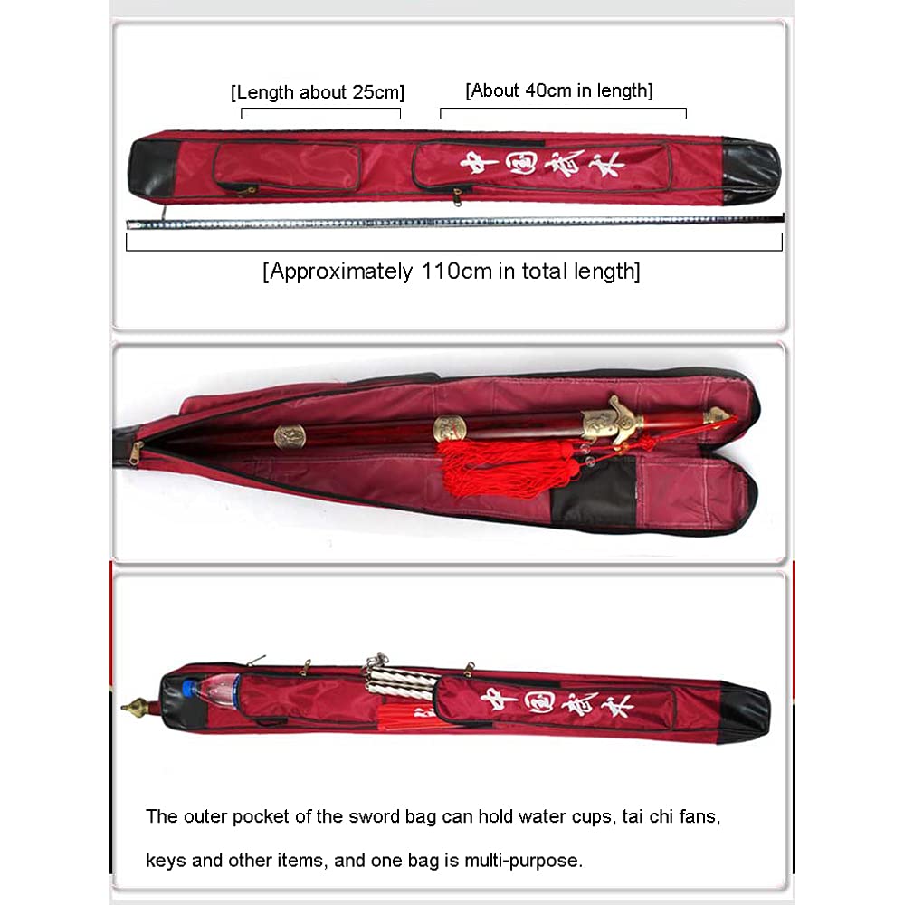 Borsa Per Spada Taichi E Bokken - Doppio Strato, Tasche Multiple, Trasporto Comodo - Foto 9