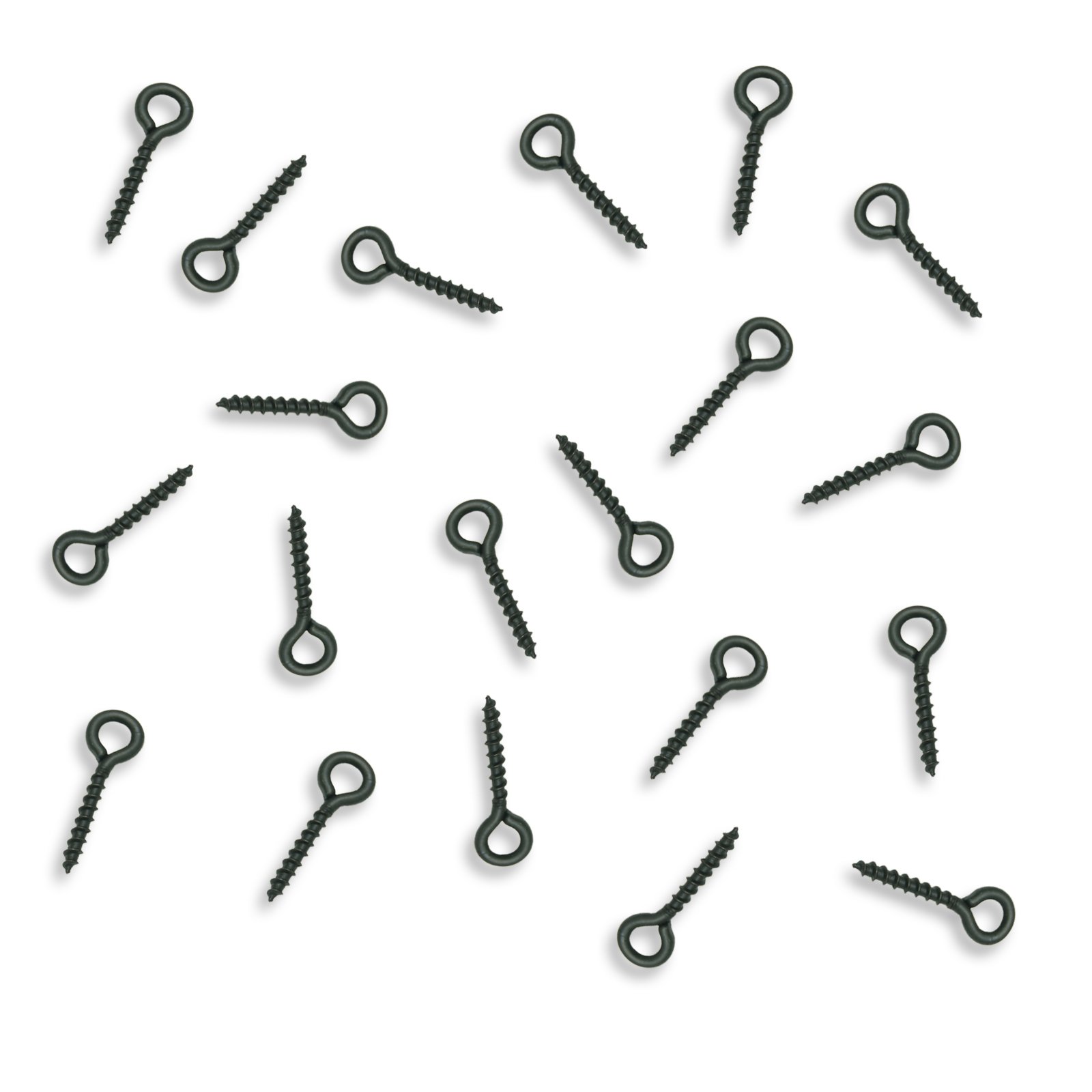 Bank Tackle Bait Screws 12mm - 3 Styles Available - Black Metal Carp Fishing Terminal Rig Tackle Pop Ups - Choose Quantity x 10, 20, 50 or 100 Pieces (Bait Screw, x 100 Pack)