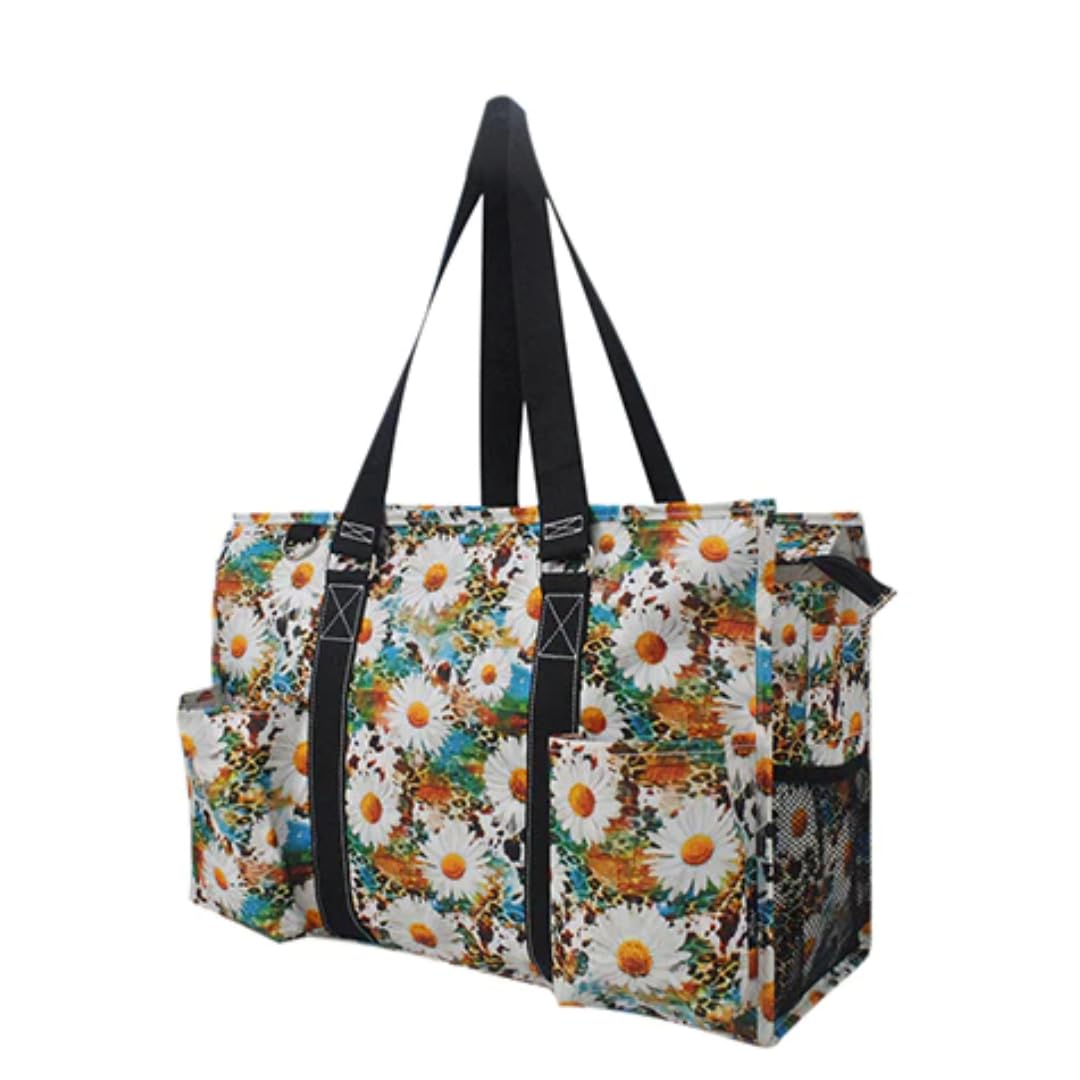 NGIL Zip-Top Tote Bag with Exterior Pockets for Working Women, Teachers, Nurses, and Moms, Design in USA