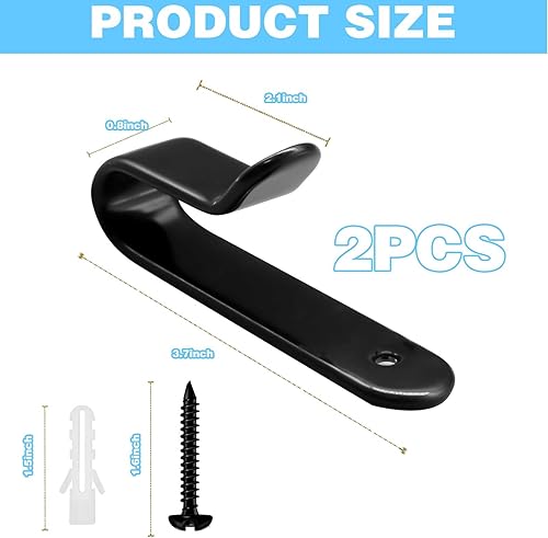 Miniatura 7 de 2 soportes de pared para snowboard, soportes de pared para snowboard, soporte de pared horizontal para snowboard, soporte de pared de esquí, estante