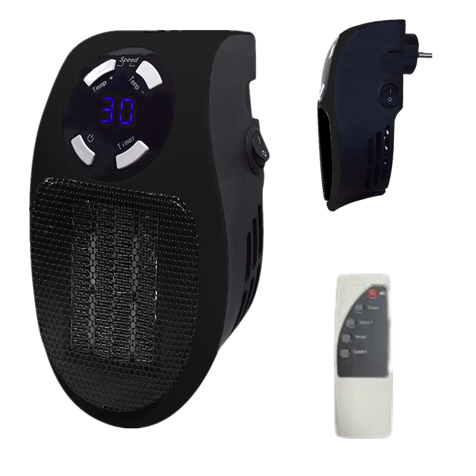 Buy 500W Smart Space Electric Small Heater - Wall Outlet Electric Space ...