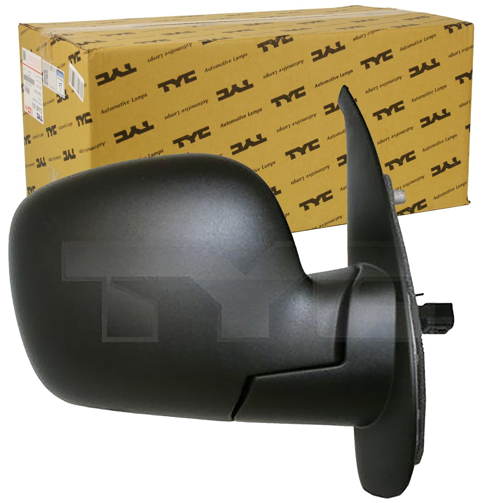 TYC 328-0123 Espejo retrovisor para ajuste elect. espejo convexo calefactable con sensor de temperatura derecha Compatible con RENAULT KANGOO Express FW0/1 Kangoo 2 / Grand Kangoo KW, KW0/1