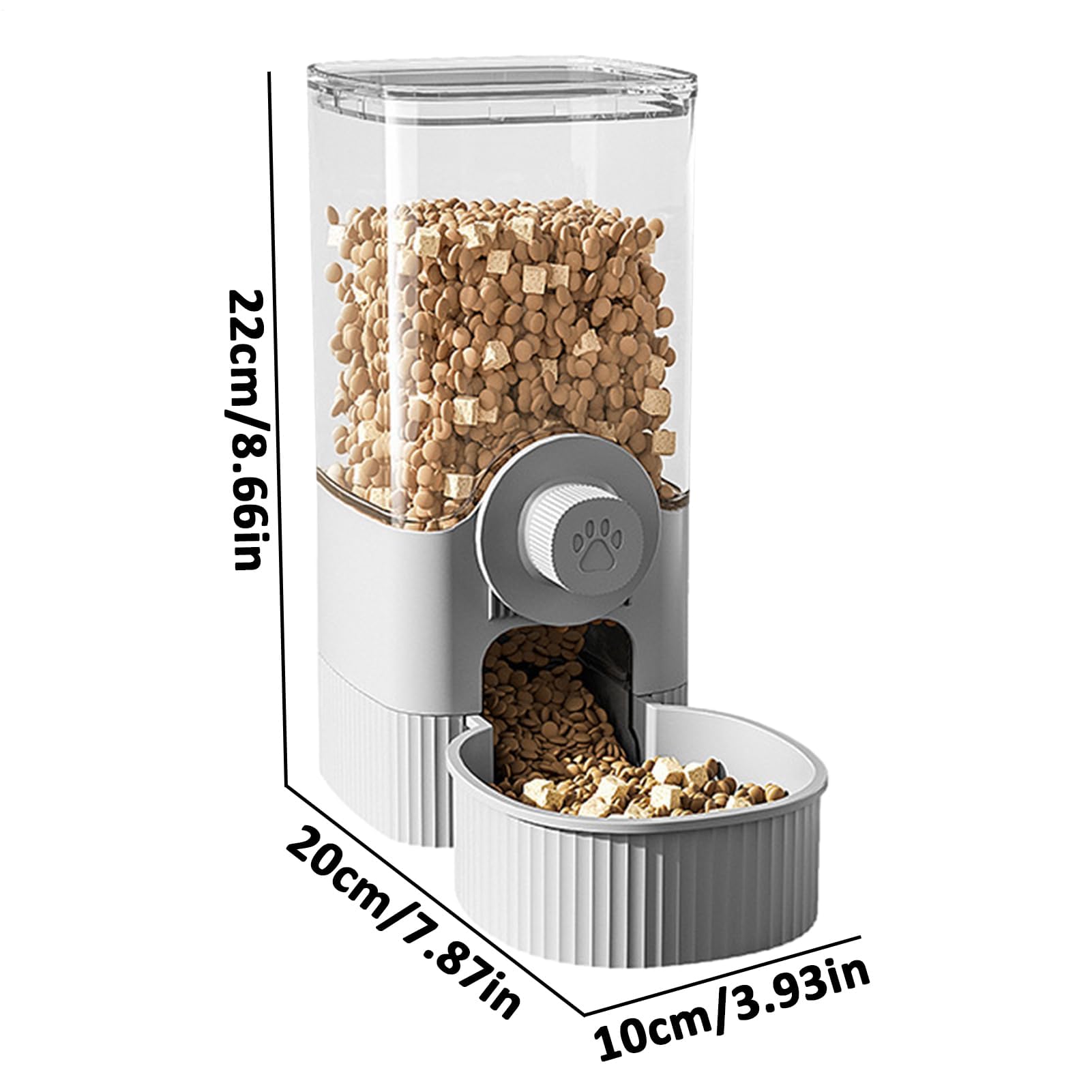 Futterautomat, Tragbarer Futterspender for Haustiere – Trockenwasserspender, automatischer Futterbehälter | Leichte Futterstation mit Reservoir(Feeding Money)