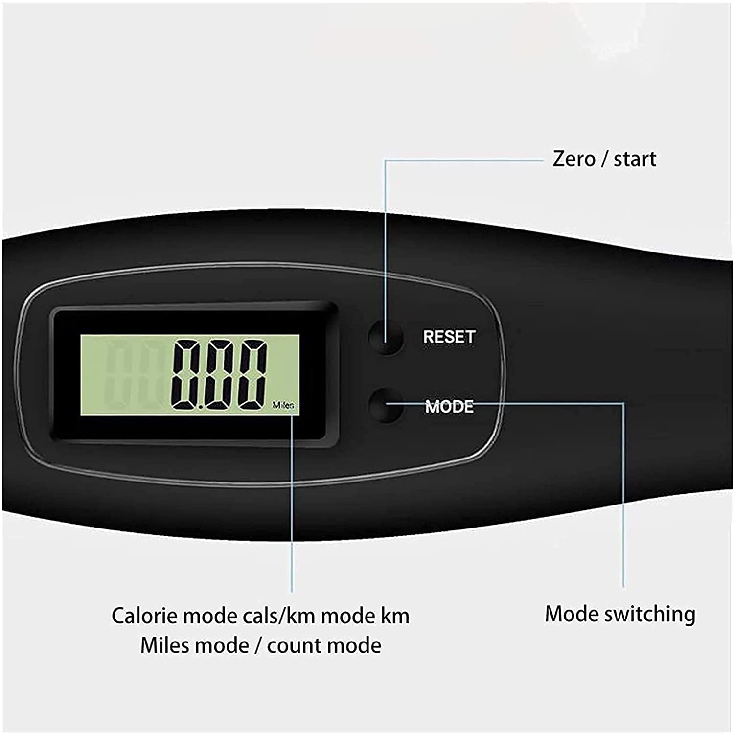 Corde à Sauter, Corde à Sauter avec Un Compteur for Exercice de Fitness, Ajustable Digital sans Fil sans Fil à Sauter de la Corde d'entraînement for Adultes, Femmes, Hommes, Enfants