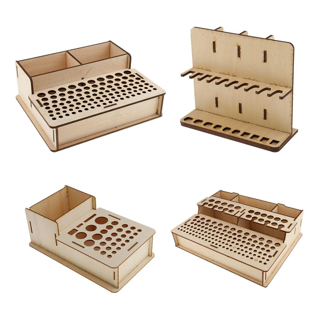 CALANDIS Wooden Home Garden Tools Rack Model Stand Leathercraft Tools Holder Strorage Organizer-image-24