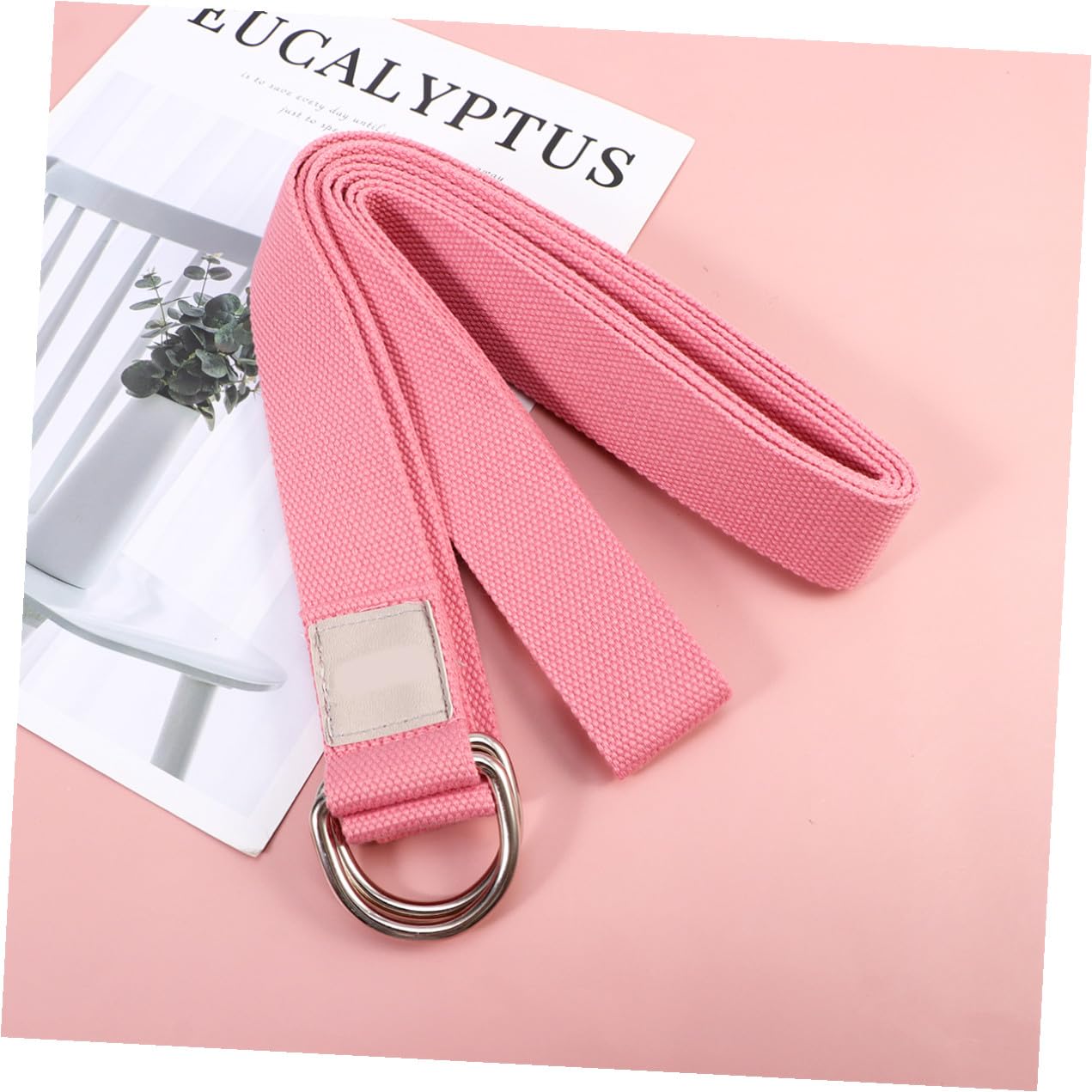 VICASKY 3 Cinghia Yoga Stretching Resistente Rosa per Esercizi Fitness e Allungamento e Durevole per Palestra e Allenamento Casa