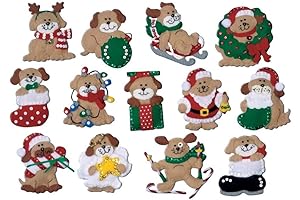 Design Works Crafts Lots of Dogs Felt Ornament Kit