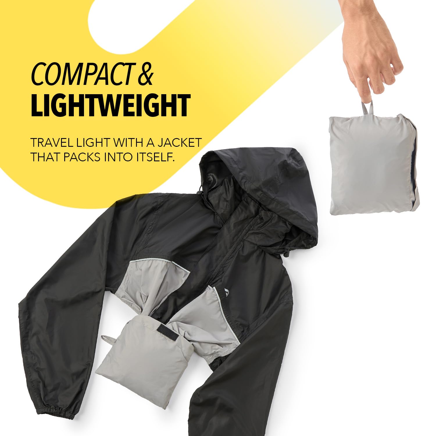 Boldfit Unisex-Adult (BFNimbusRainJacketGreyXLXXL_Black Grey_XL-XXL) - Image 6 thumbnail