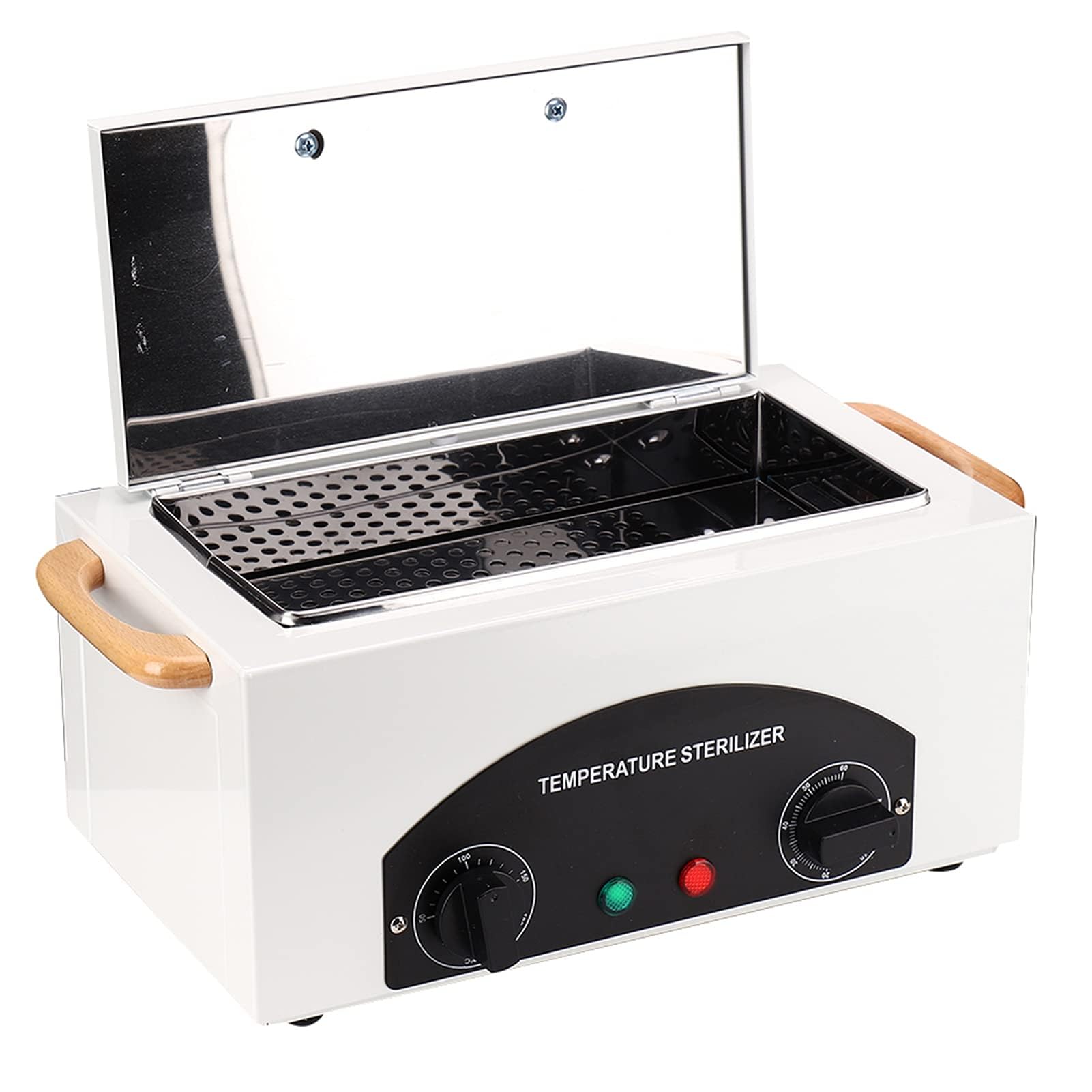 Esterilizador Manicura de Aire Caliente para Manicura y Pedicura, Autoclave Esterilizador Profesional 300W, Temperatura 220℃, con Temporizador