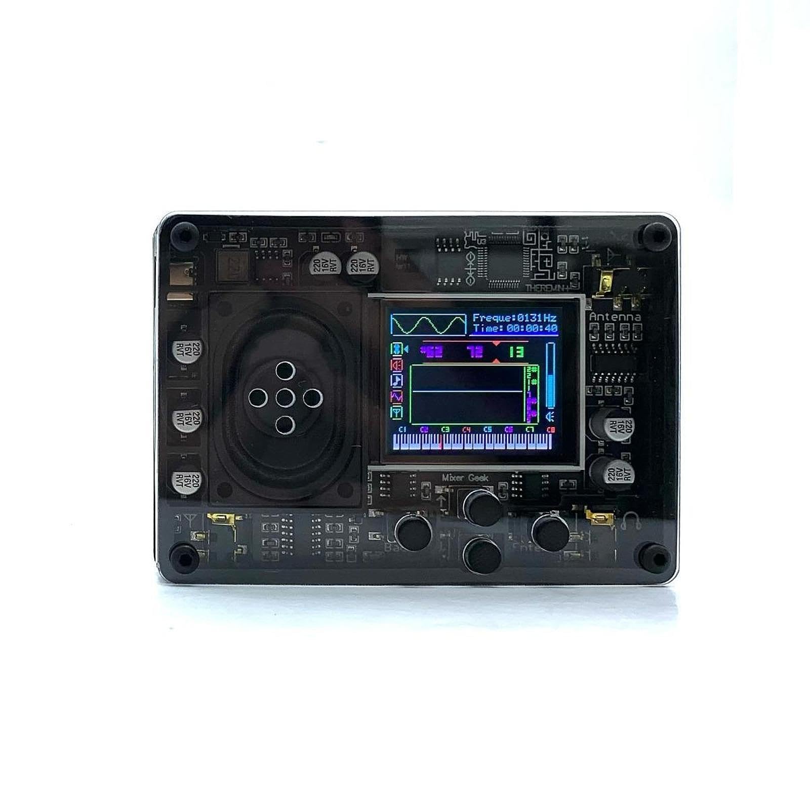 Kit elettronico Mini Theremin con display a colori e voci regolabili, regalo per appassionati di musica. Kit elettronico Mini Theremin, regalo per amanti della musica.