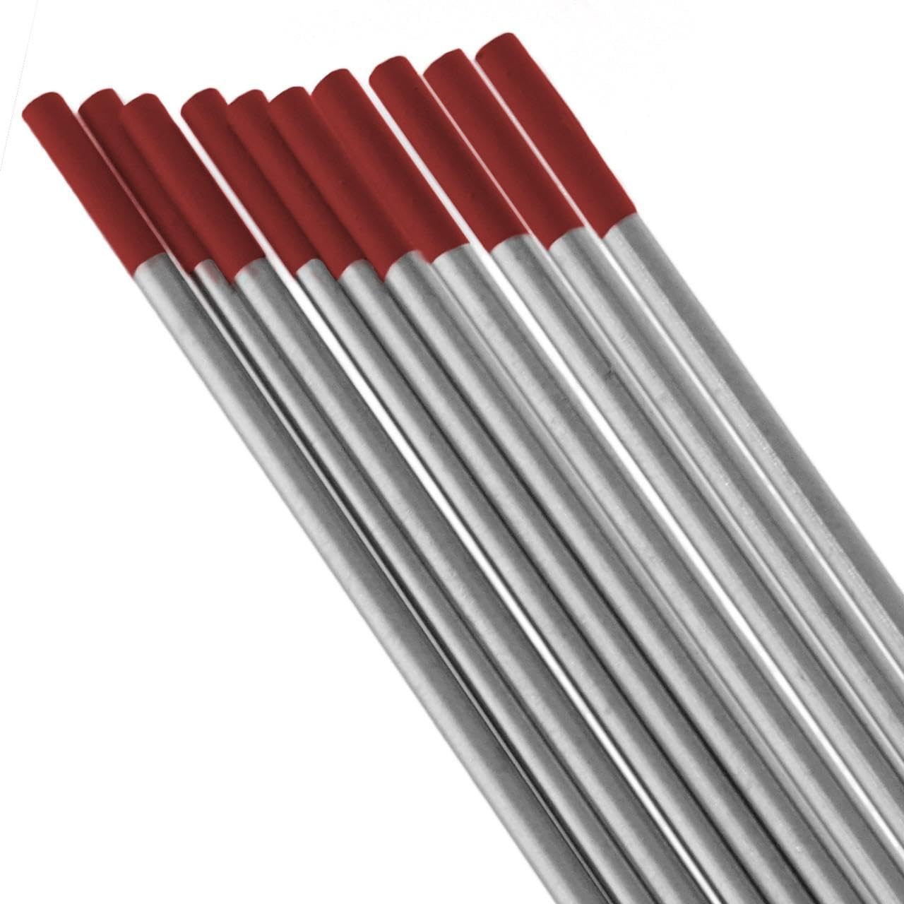 Amplificar electrodo de tungsteno 2% toriado (rojo, 1/16" x 7") paquete de 10