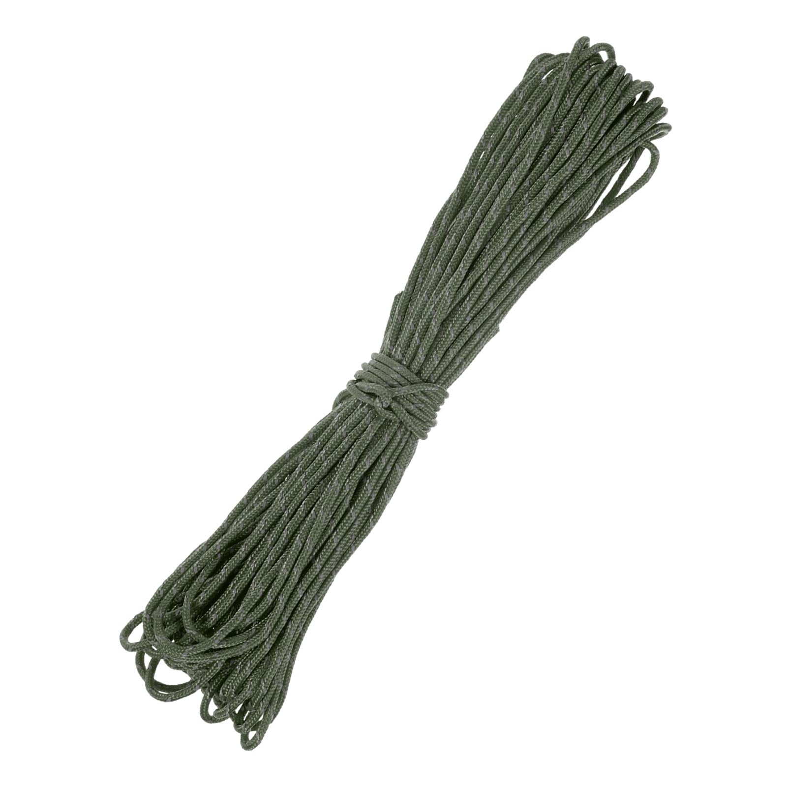 TIXIPEM 2 mm 66FT Reflective Guyline Camping Paracord [1PCS] - Guy Lines Ultralight Thin Cord Rope 3 Strands Paracord Use for Camping Tents & Tarps & Hiking - [Dark Green] — image 1