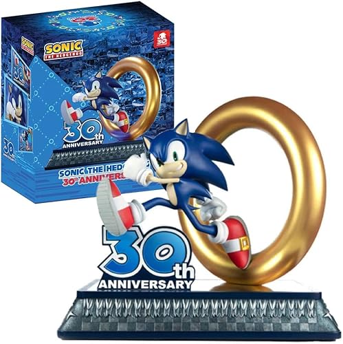 Miniatura 1 de First4Figures SONIC30ST Sonic The Hedgehog - Estatua de resina color negro