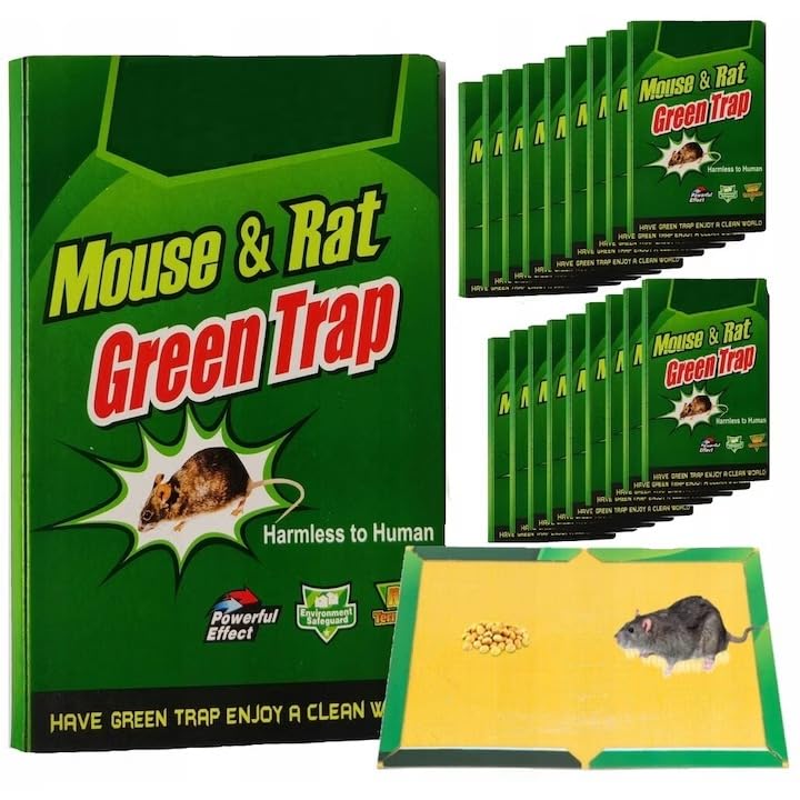 Trampa para ratones ecológica placa adhesiva potente para control de plagas y cucarachas