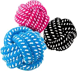 Chalesco Brinquedo de Corda Rope Ball para Cães (Cor Sortida)