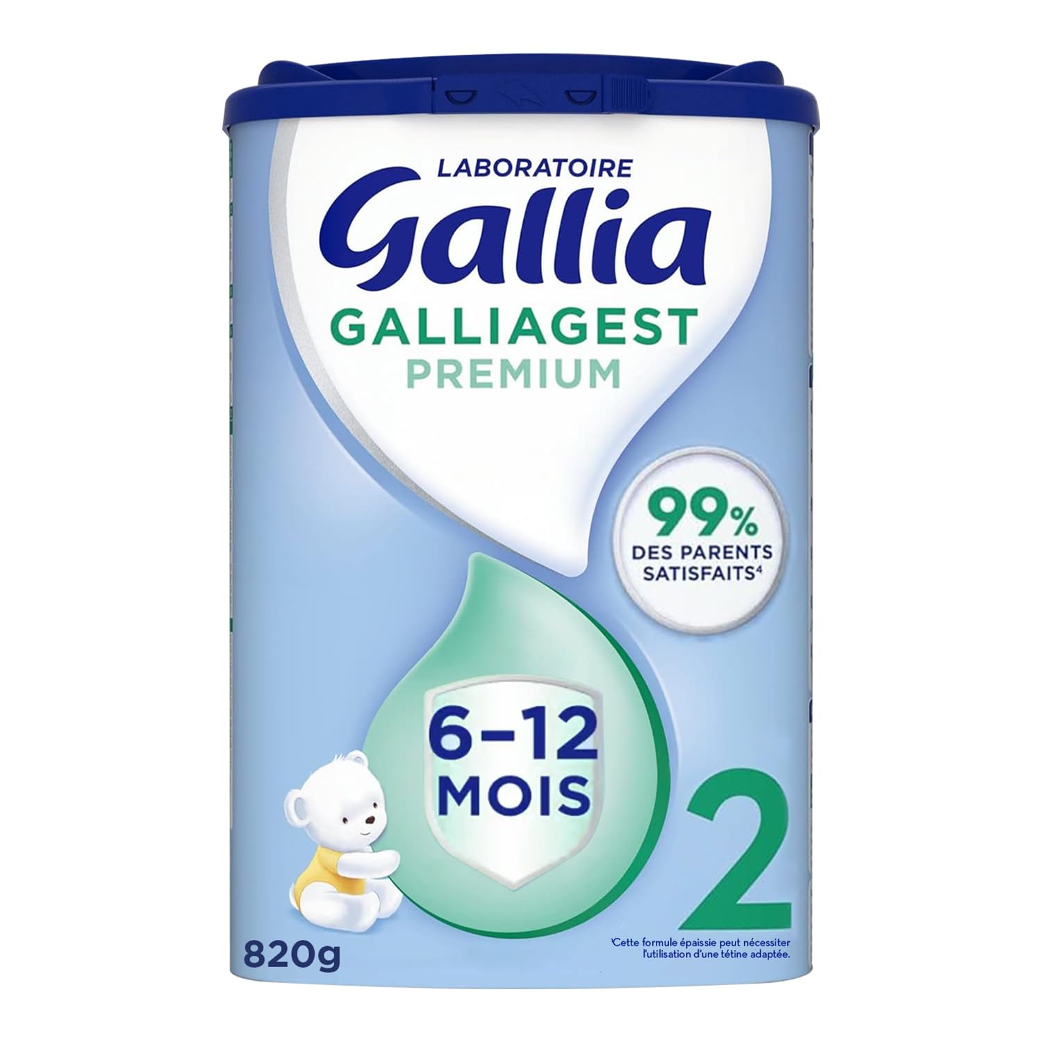 Laboratoire Gallia Galliagest Premium 2, 6-12 Mois, 820 g