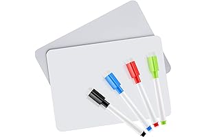 2 Double-Sided Erasable Boards with Markers