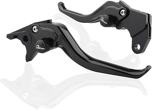 Short Brake and Clutch Lever Set for Indian Scout Bobber, Rogue, Icon, Classic 2018-2024 Black