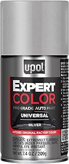 U-POL Expert Color Universal Automotive Spray Paint - Professional Grade Silver Finish