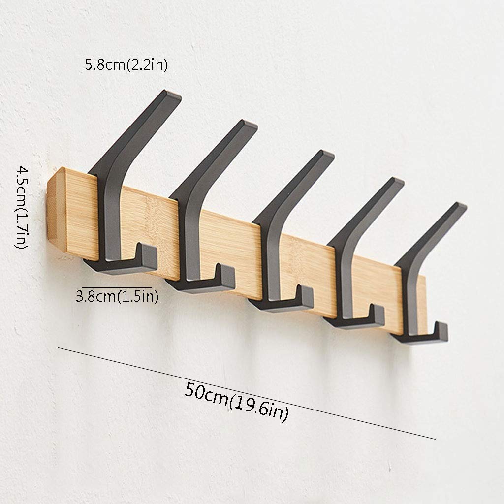 Wandkapstok Moderne Kapstok Kledinghaak Gratis Punch (Punch Dual-purpose Hanger Voor Keukenbadkamers) Kapstokken Aan De Muur Gemonteerd (Color : White