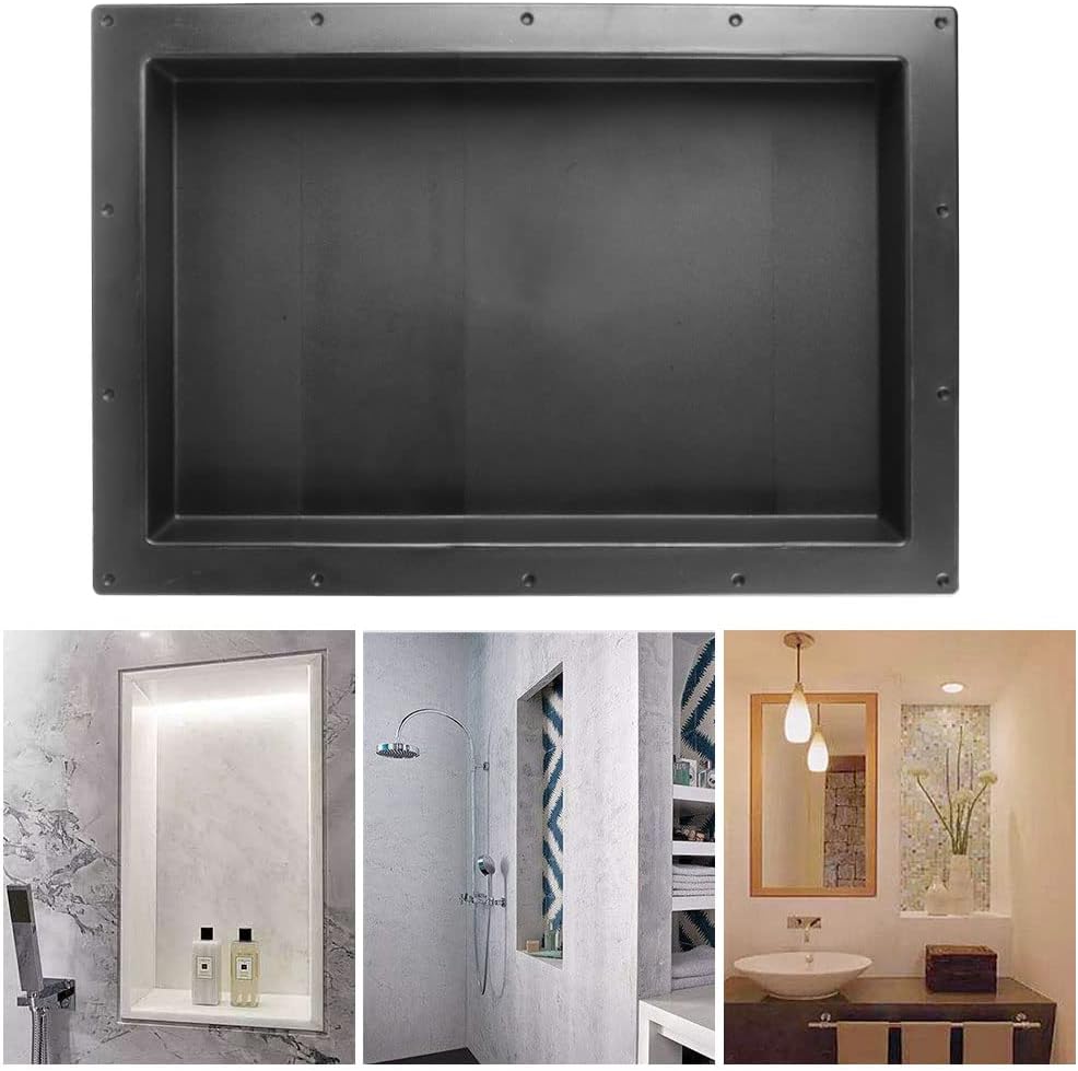 Suteck Rectangle Shower Niche 17" x 25" Single Shelf Shower Cube