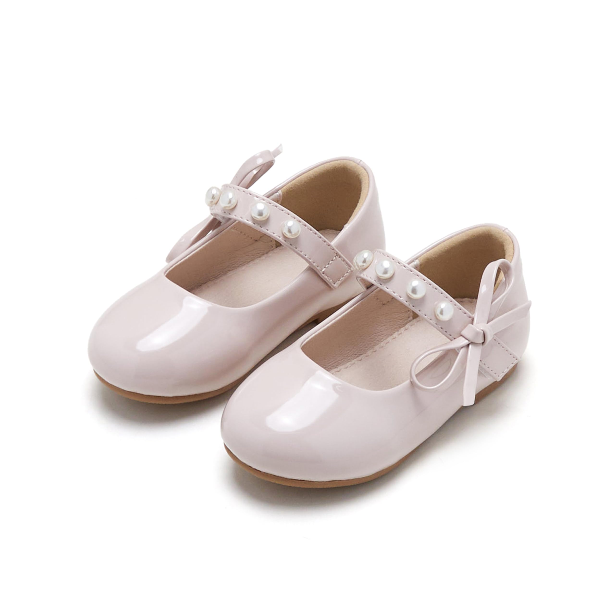 GINFIVE Toddler Girls Dress Shoes Mary Janes Ballerina Flats for Girls Shoes Toddler