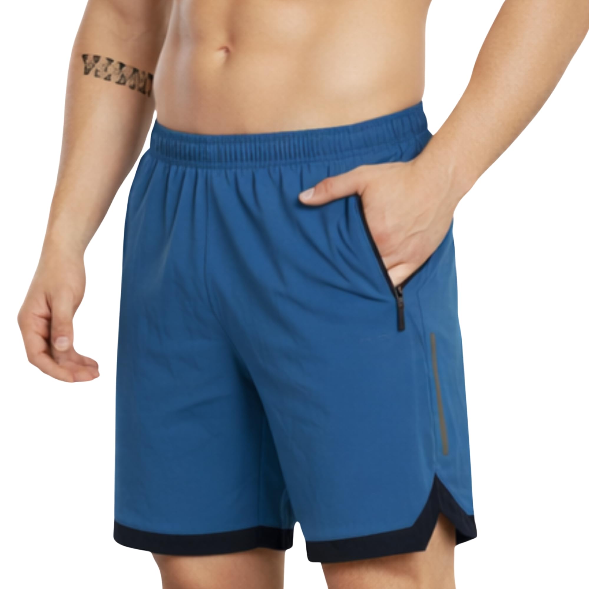 Mens Sports Training Running Dry Fit Solid Boxer Shorts | Premium Lightweight Stretchable Activewear Gym Shorts for Running, Workout, Training & Daily Fitness Sessions