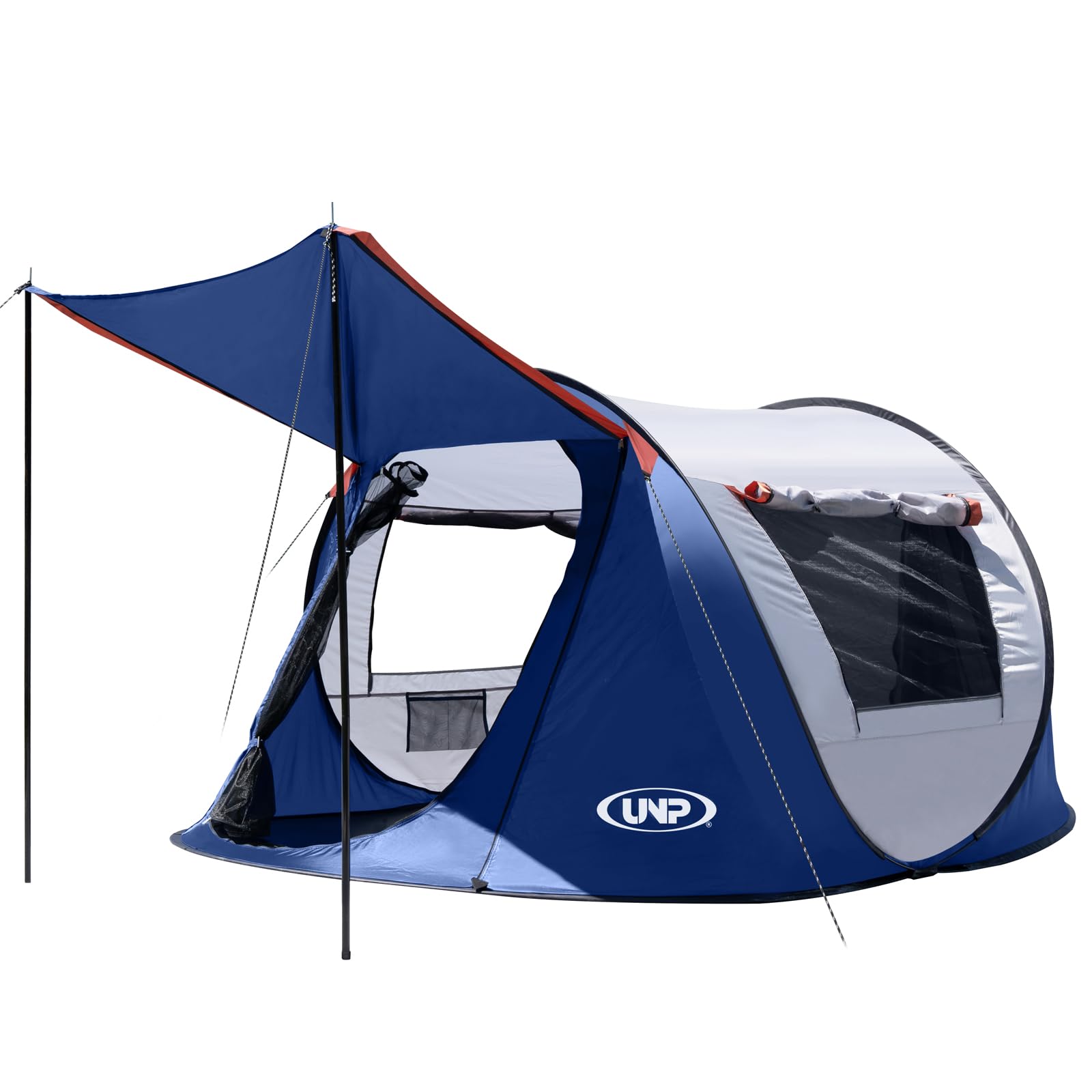 Pop-Up Tent, 3/4 Person Easy Up Camping Tent with Vestibule, 3 Seconds Automatic Opening Instant Popup Tent Portable Foldable Tents for Outdoor Hiking (Navy Blue) : Sports & Outdoors