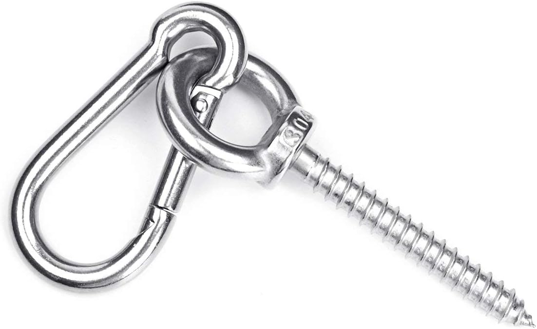 Heavy Duty Stainless Steel Hammock Hanging Kit for Indoor Outdoor Use