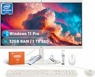 All in one Desktop PC with Office Lifetime License&comma; 21&period;5" FHD Display&comma; 32 GB RAM&comma; 1 TB SSD&comma; Intel Celeron J4025&comma; Webcam&comma; Intel Graphics&comma; Wi-Fi 6&comma; Bluetooth&comma; HDMI&comma; Windows 11 Pro w&sol;RH- Accessories